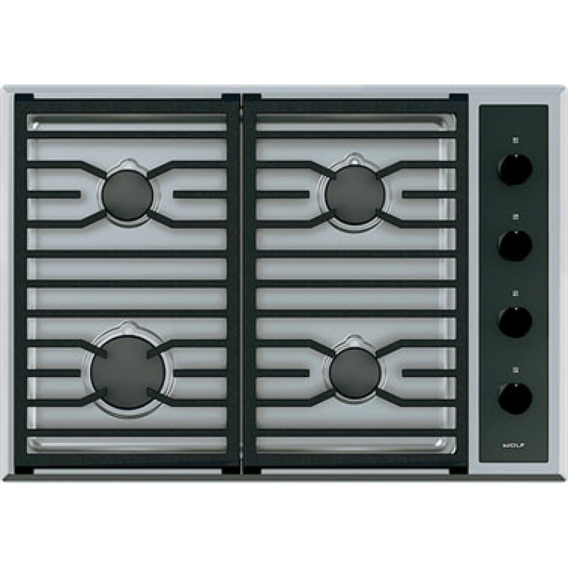Wolf CG304TS 30 Inch Transitional Gas Cooktop with 4 DualStacked