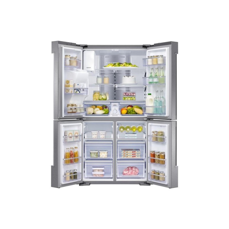 Samsung 22 cu. ft. Family Hub 4Door Flex French Door Refrigerator in Stainless Steel, Counter Depth