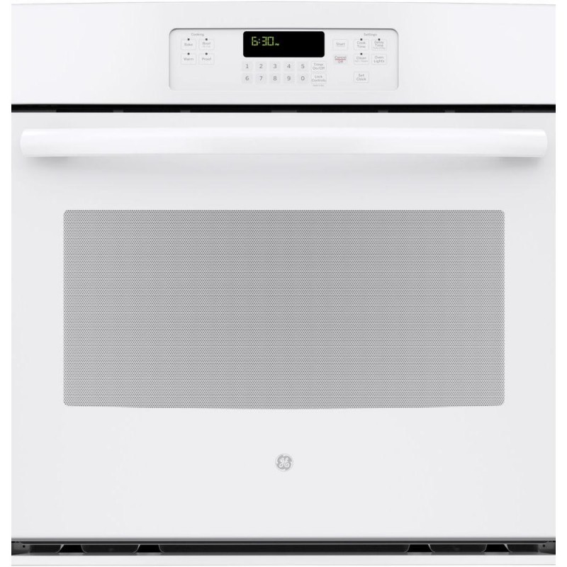 GE 30 in. Single Electric Wall Oven SelfCleaning with Steam in White