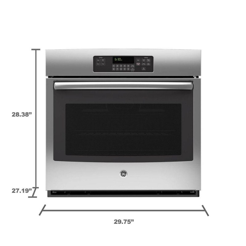 GE JT3000SFSS 30 in. Single Electric Wall Oven SelfCleaning with Steam