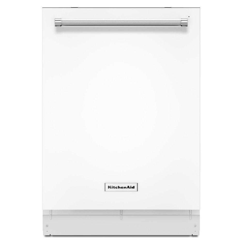 KitchenAid 24 in. KDTE254EWH2 Top Control Dishwasher in White with