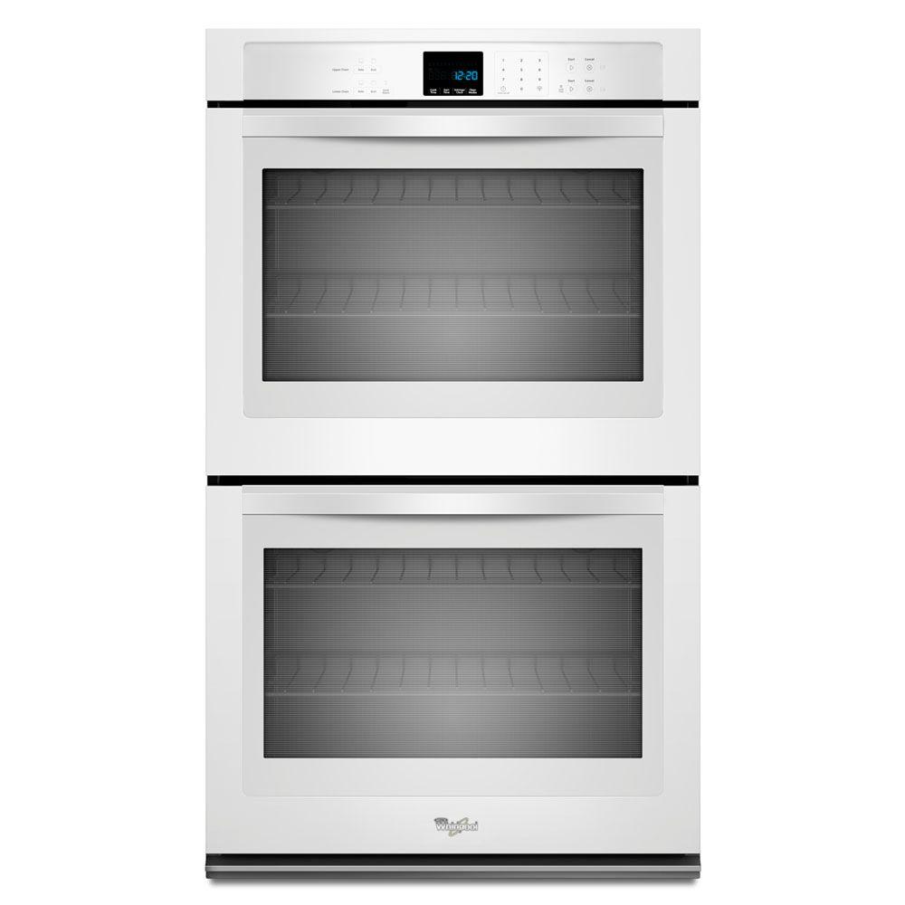 Whirlpool WOD51EC7AW 27 in. Double Electric Wall Oven SelfCleaning in