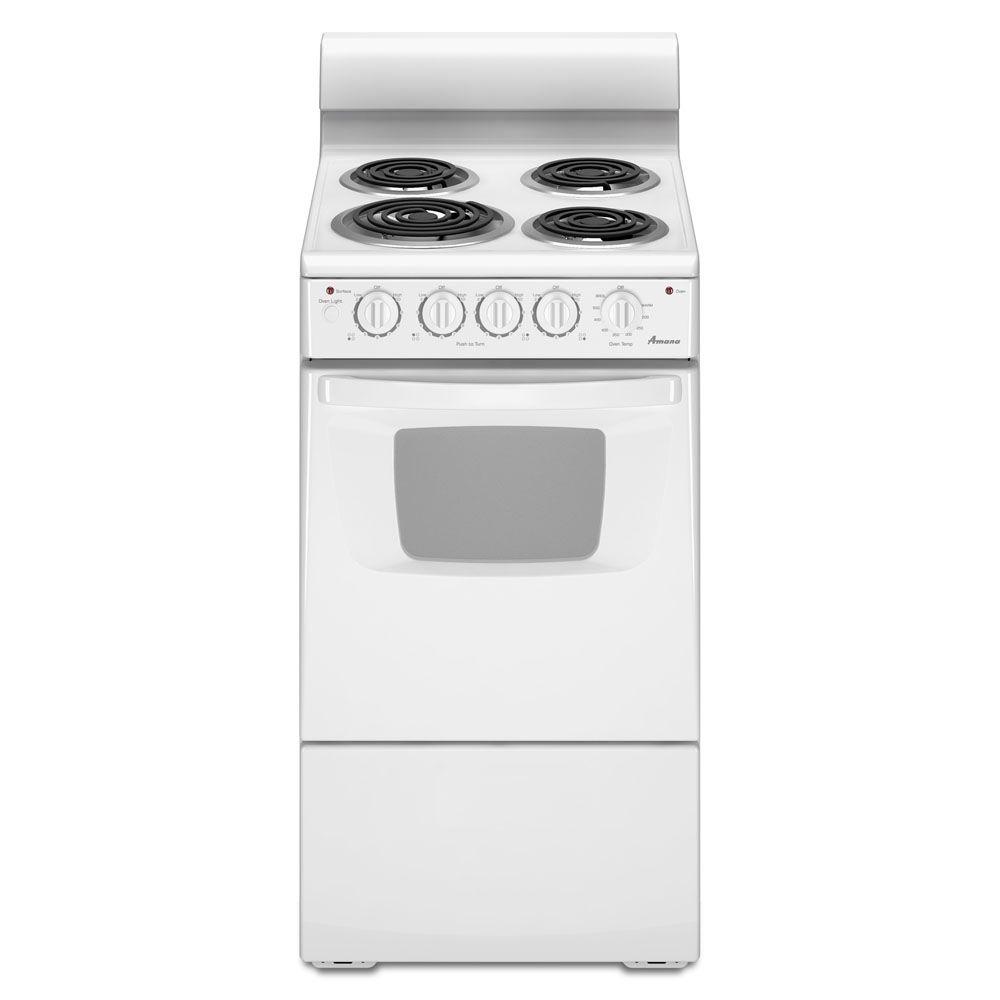 Amana AEP222VAW Electric Range ‑ 20" Freestanding