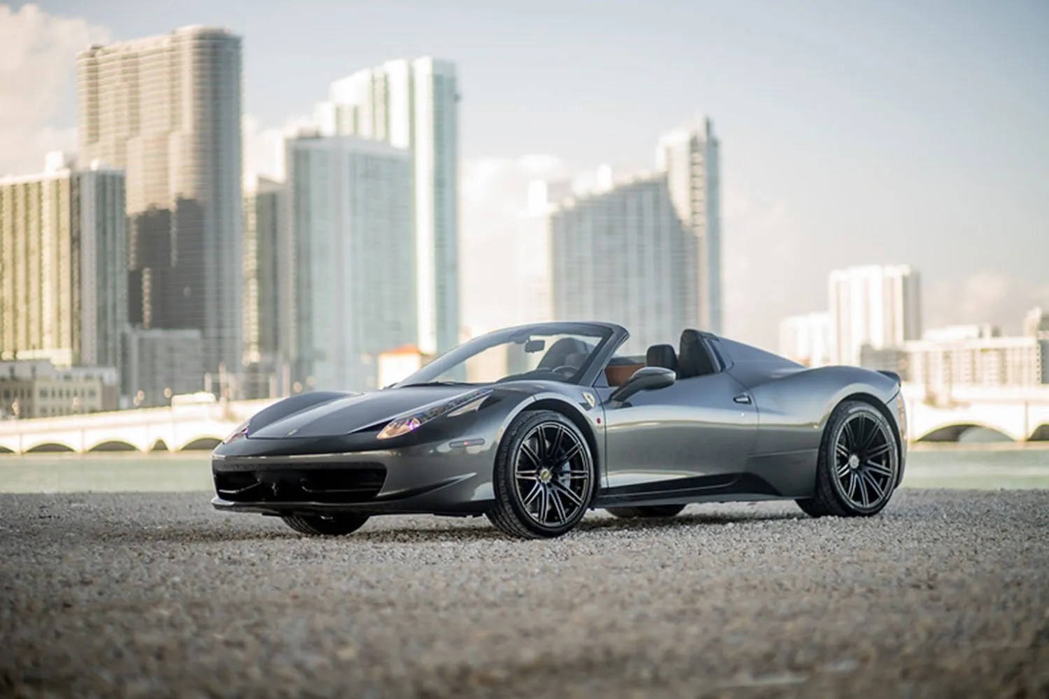 Ferrari 458 Spider Black Premier Auto Rentals France