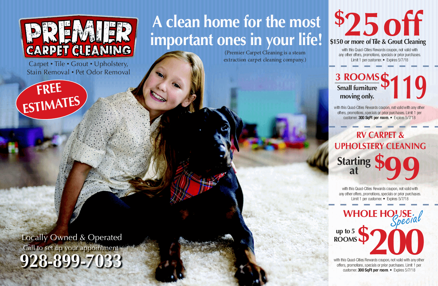 Specials Carpet Tile Cleaning Prescott Valley AZ Premier Carpet