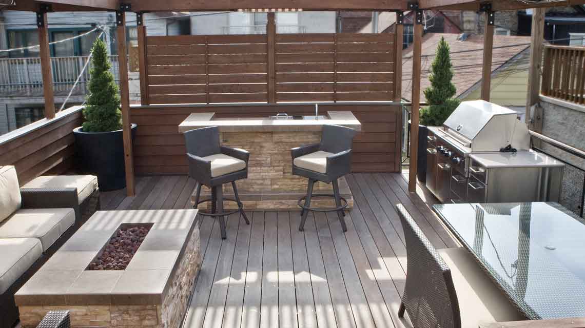 Logan Square Rooftop Deck Premier Construction of Illinois