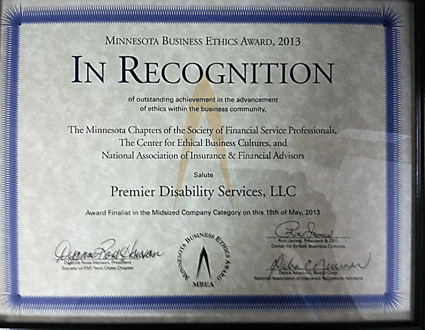 Awards and Achievements Premier Disability Services, LLC®