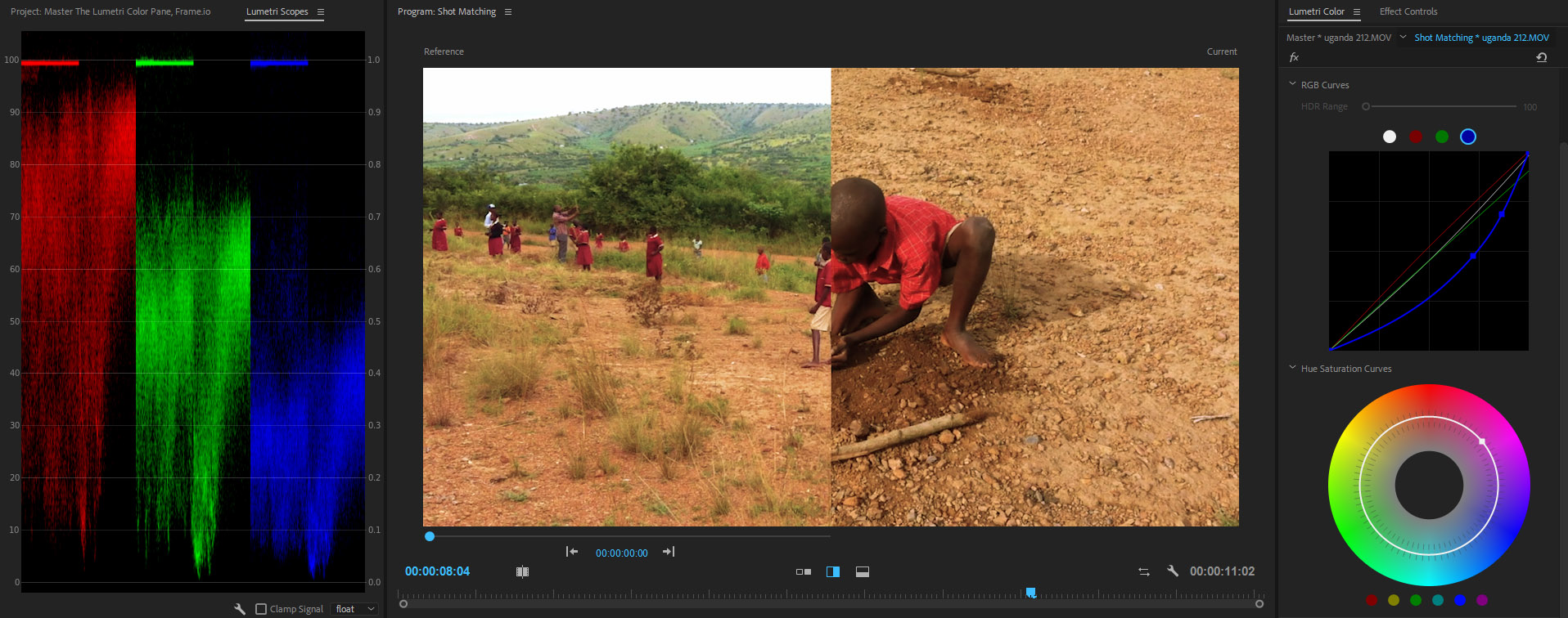 Match 2 Shots Color Premiere Cc 2023 Comparison View And Shot Matching In The Lumetri Color Panel - Premierepro.net