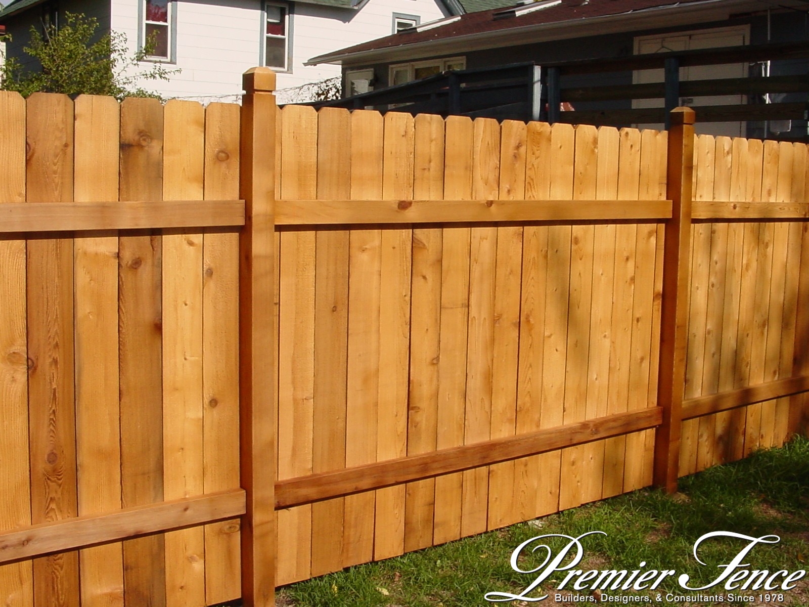 Classic Wood Privacy Premier Fence Inc. Fence Minneapolis St Paul