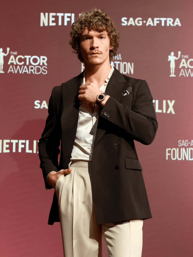 CONNOR STORRIE WEARS HUBLOT AT THE NOMINATIONS REVEAL FOR THE 2026