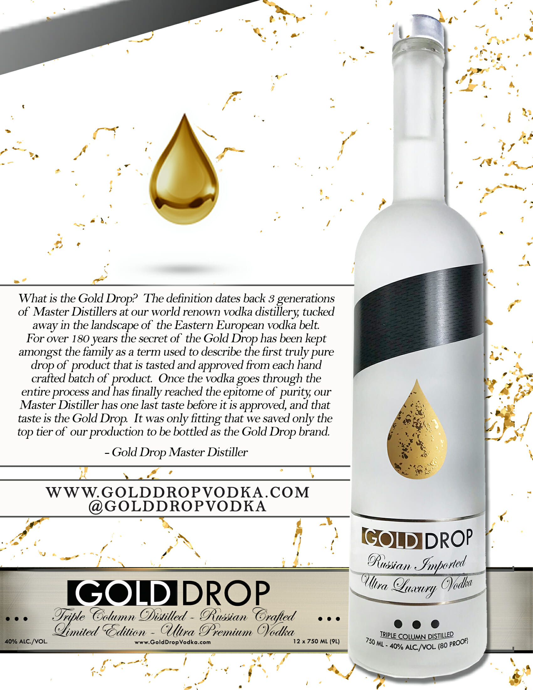 Gold Drop Vodka 750ML » Premier Innovations Group