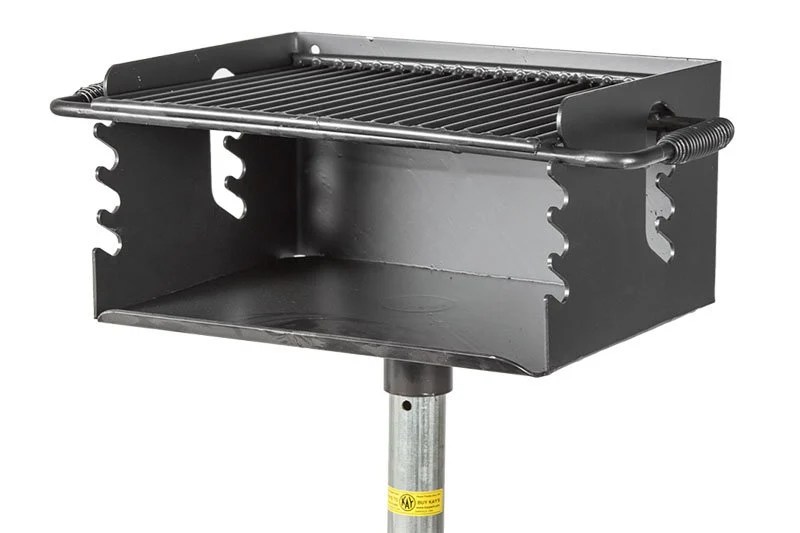 Commercial Outdoor Grill Adjustable Flip Back Grate Premier Polysteel