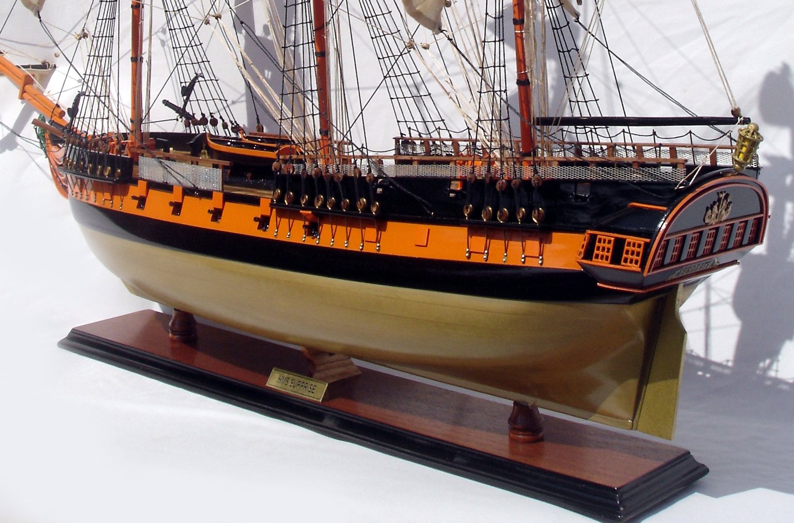 HMS Surprise Model Ship,Handcrafted,ready made,wooden,historical