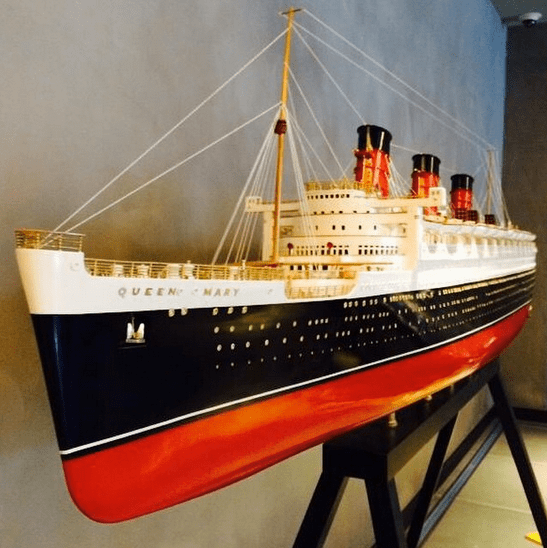 RMS Queen Mary Model,handcrafted ,ready made,wooden,historic models