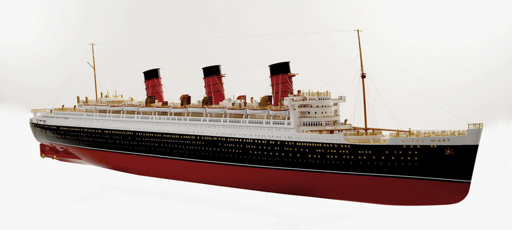 RMS Queen Mary Model,handcrafted ,ready made,wooden,historic models,ocean liner models,Custom Range