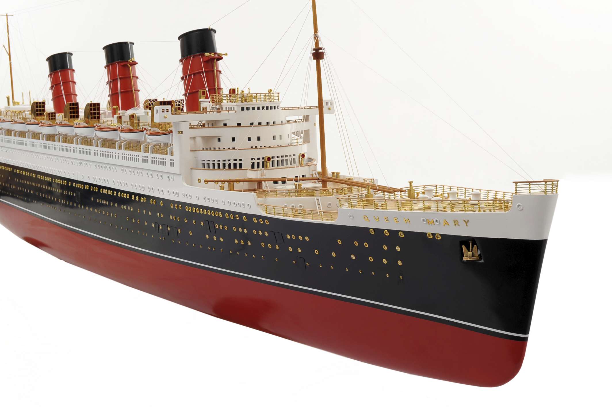 RMS Queen Mary Model,handcrafted ,ready made,wooden,historic models,ocean liner models,Custom Range