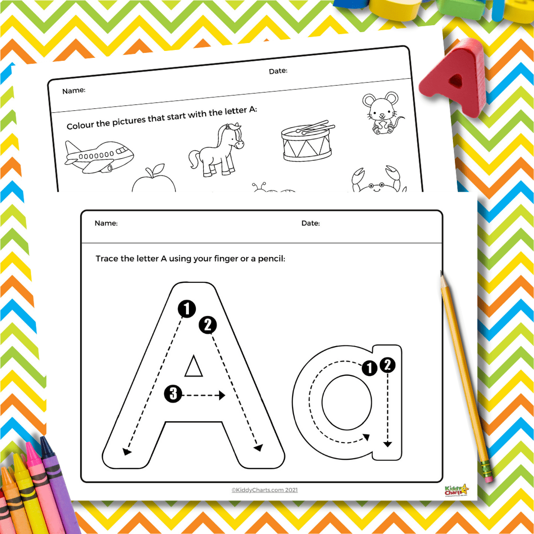 Letter A Printable activities: Letter A printable activities workbook