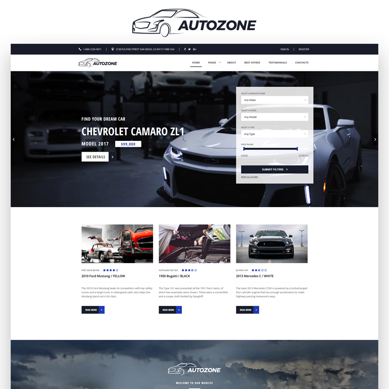8 Splendid Car Dealer site Templates 2020 PremiumCoding