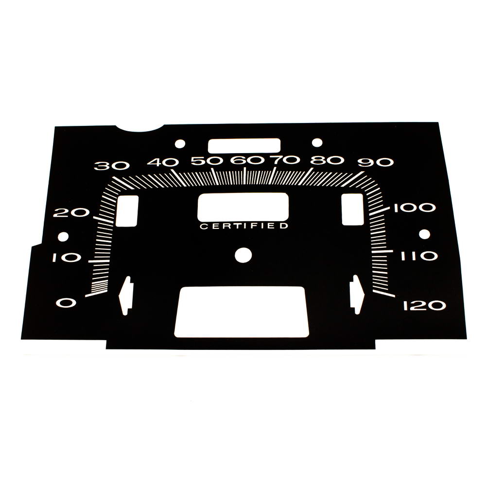 67 68 Plymouth Fury Speedometer Face 120MPH CERTIFIED POLICE