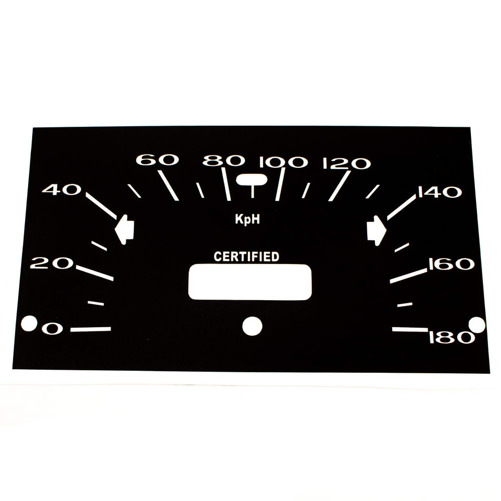 68 76 Plymouth Valiant Standard Speedometer Face 180 KPH CERTIFIED