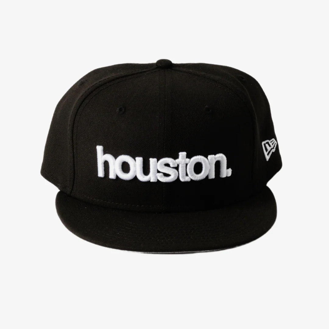 new era x premiumgoods. houston. 59fifty fitted (black/white) Premium