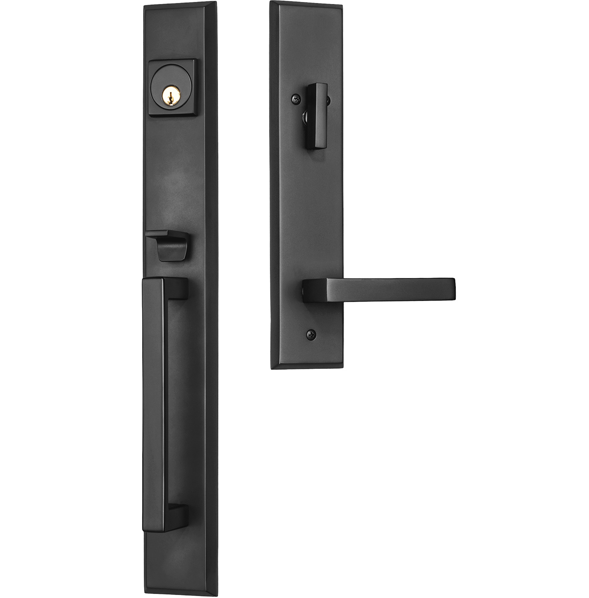 Residential Entry Door Handle Delta Lever Antique Black