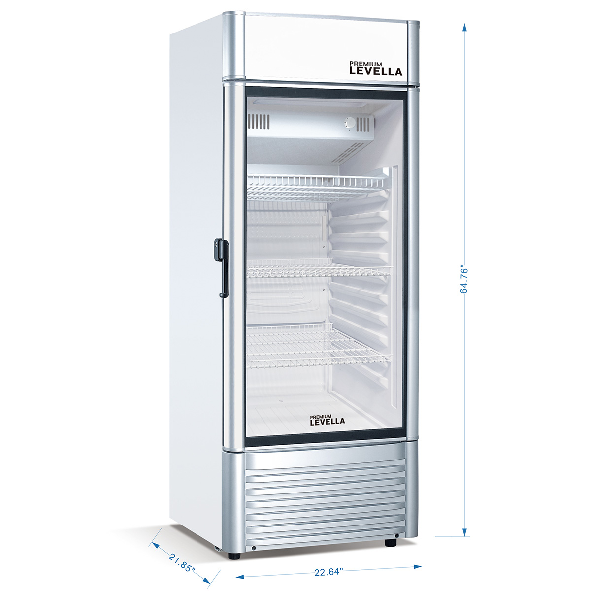 PRF65DX Single Glass Door Merchandiser Refrigerator Beverage Display