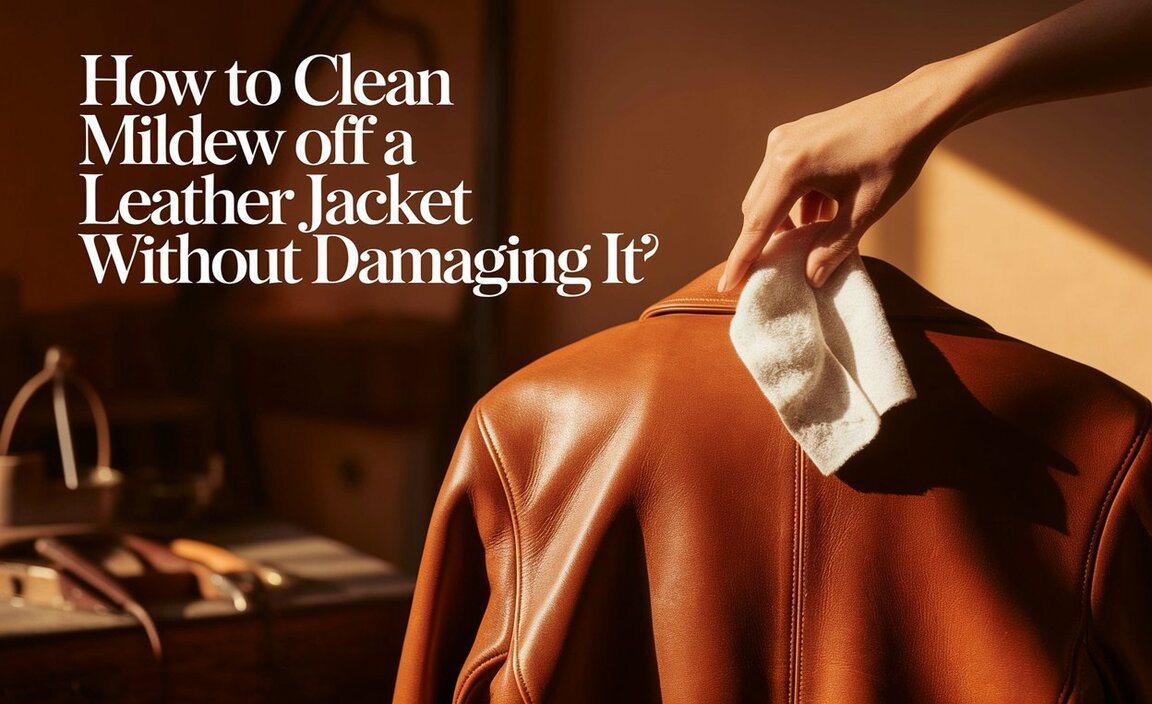 How to Clean Mildew Off a Leather Jacket Without Damaging It
