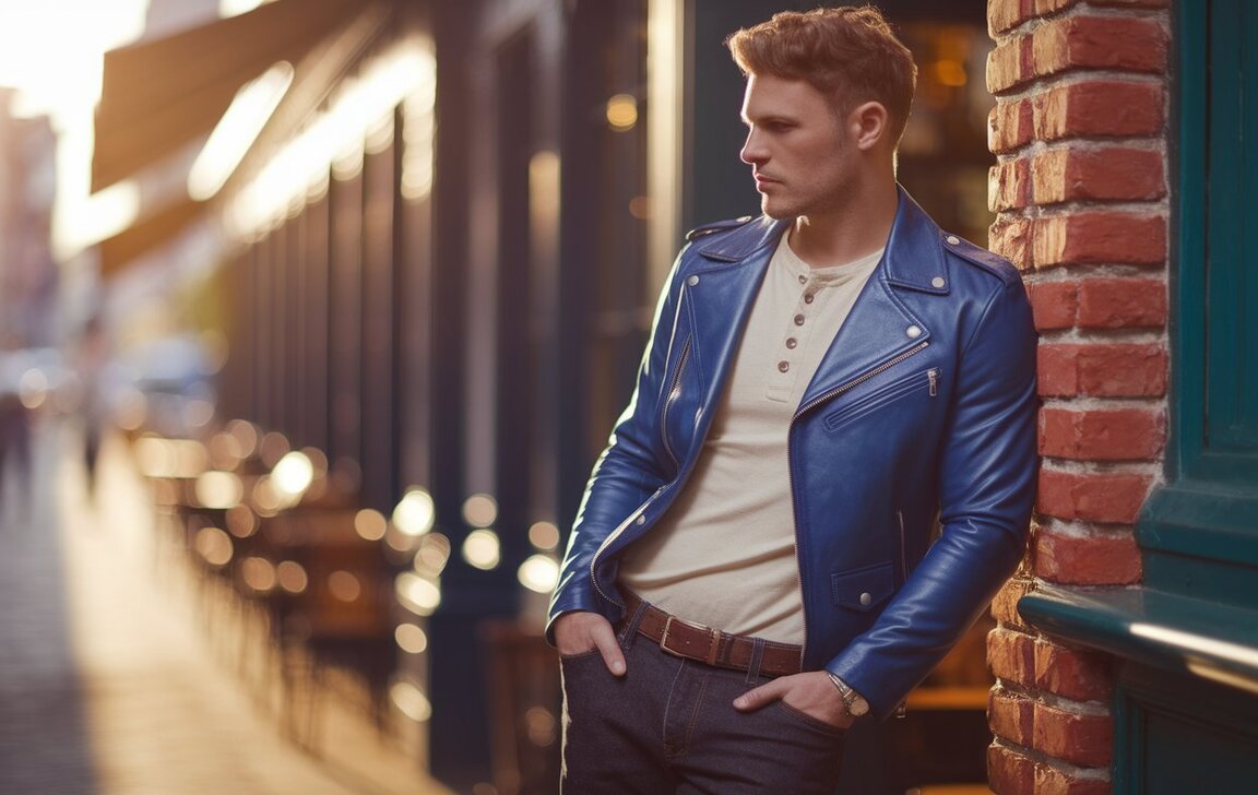 Introduction to Styling a Blue Leather Jacket