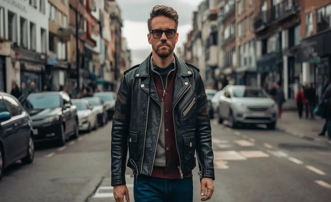 Layering with a Printed Leather Jacket - Exploring Combinations and Tips