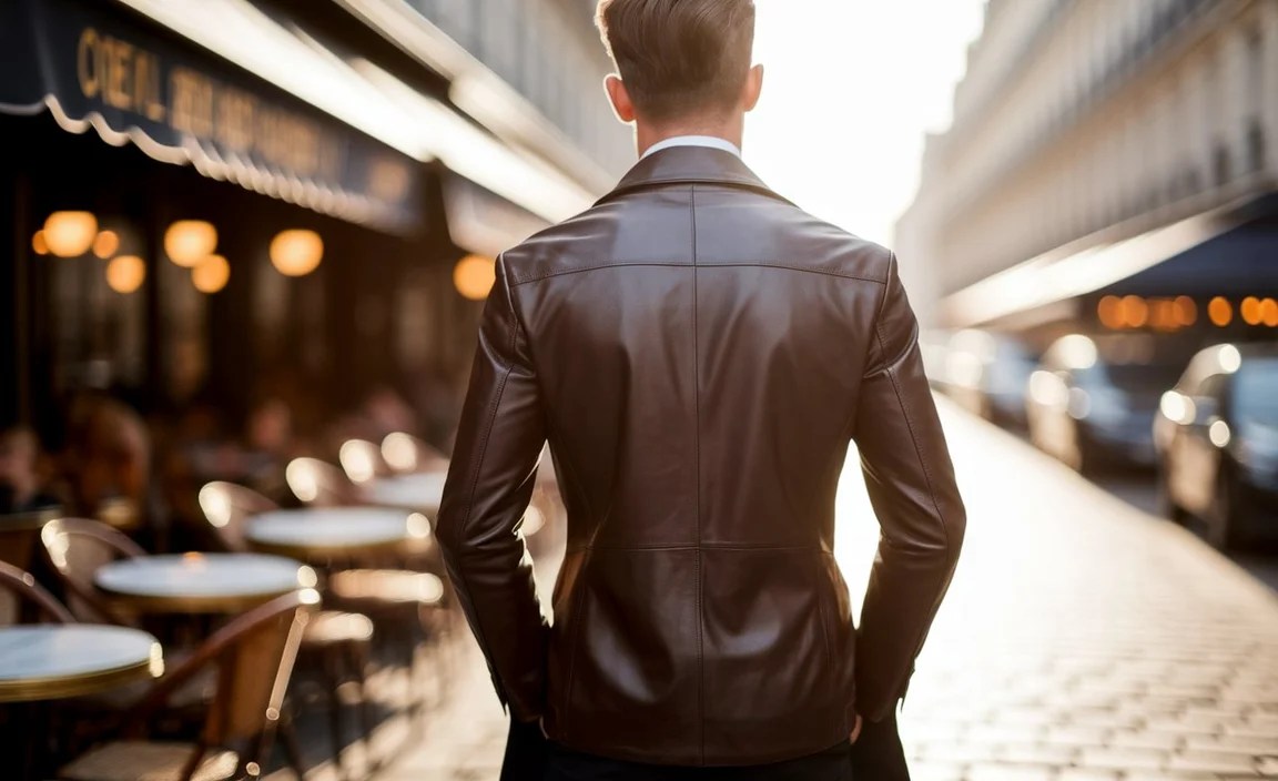 Real-World Examples - How to Style a Collarless Leather Jacket