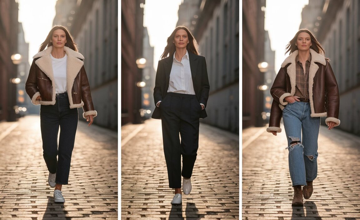 Real-World Examples How to Style a Leather Jacket with Fur in Real-Life Scenarios