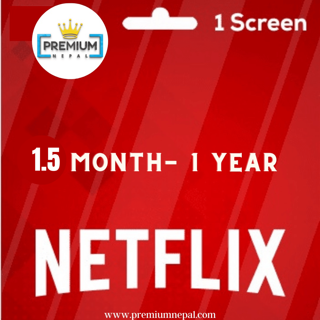 Netflix 2 Screen (Shared with pin lock profile) Premium Nepal