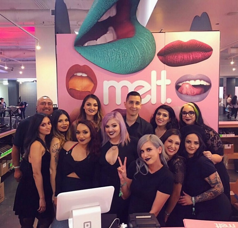 Sign of the Month Melt Cosmetics Trade Show Booth for the 2018