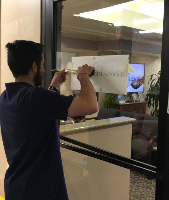 Vinyl Window Graphics for Les Latner DDS in West Los Angeles Premium