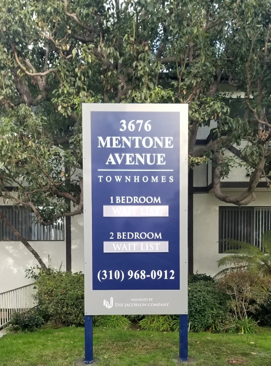 Post and Panel Real Estate Sign for The Jacobson Company in Los Angeles