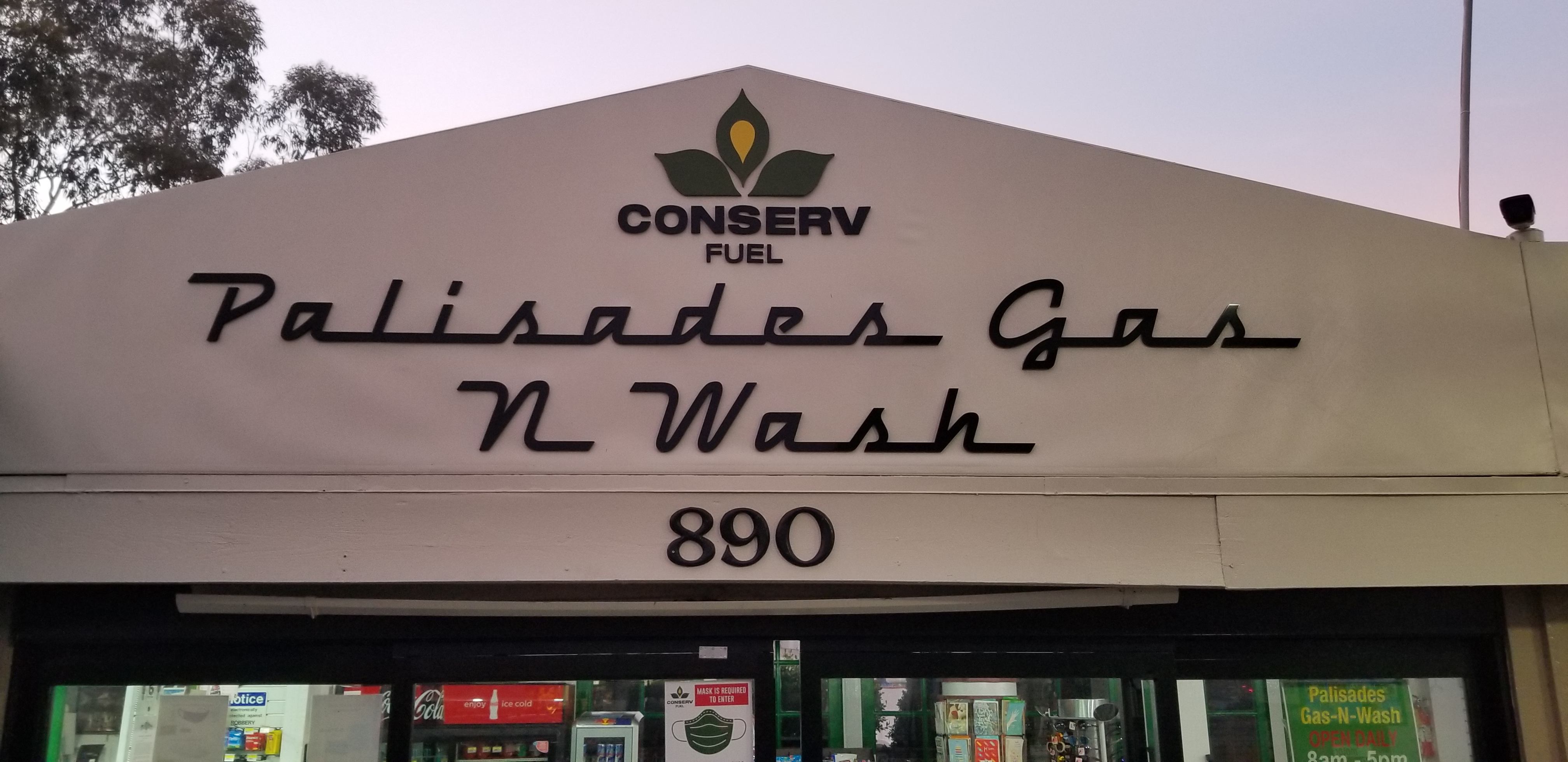 Dimensional Letters for Palisades Gas N Wash Premium Solutions