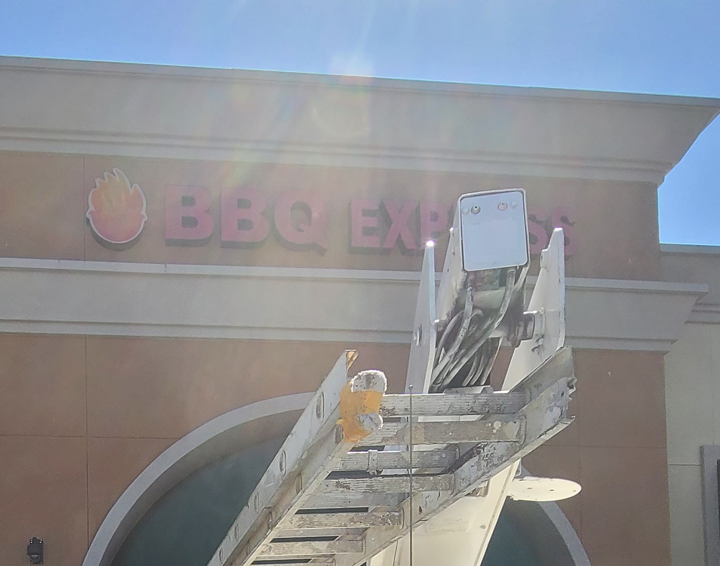 Lightbox Sign Repair Service for BBQ Express in Los Angeles Premium Solutions