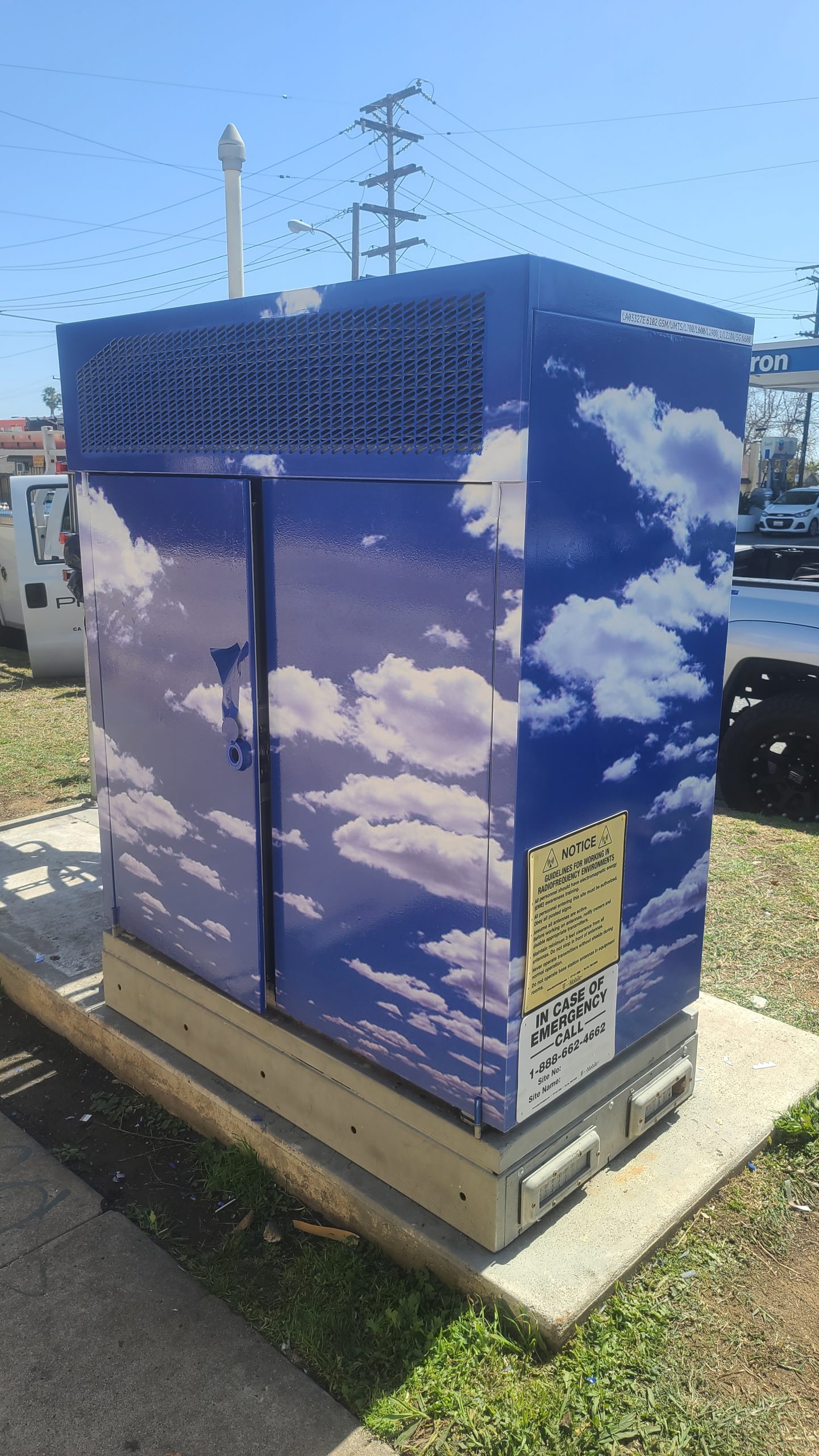 Utility Box Vinyl Wrap for Process Cellular in Santa Ana Premium