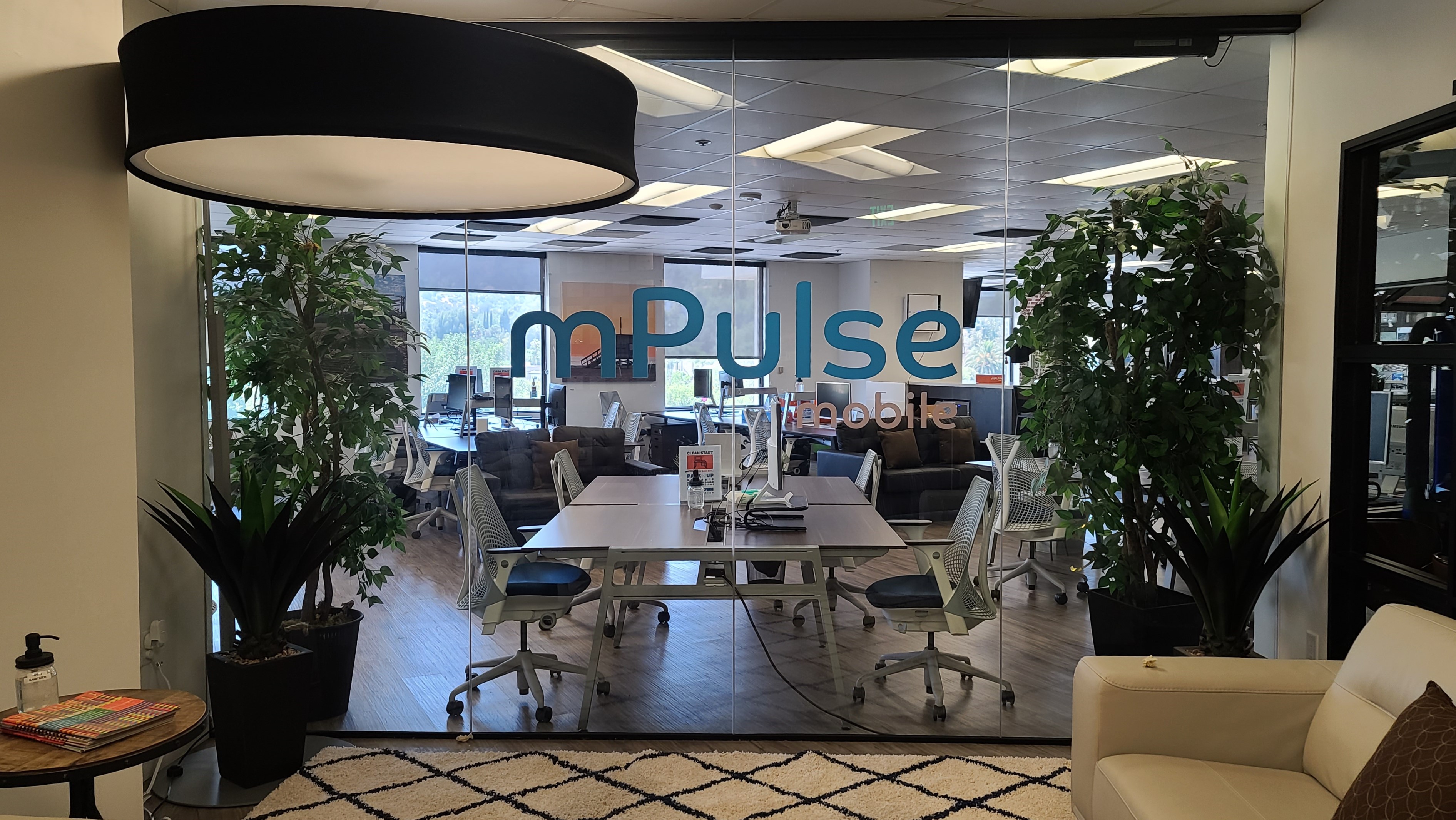 Office Window Graphics for mPulse Mobile in Encino Premium Solutions