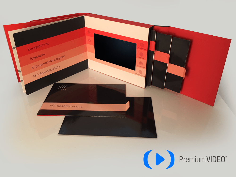 Video Book with Pullout Tabs Custom Video Books