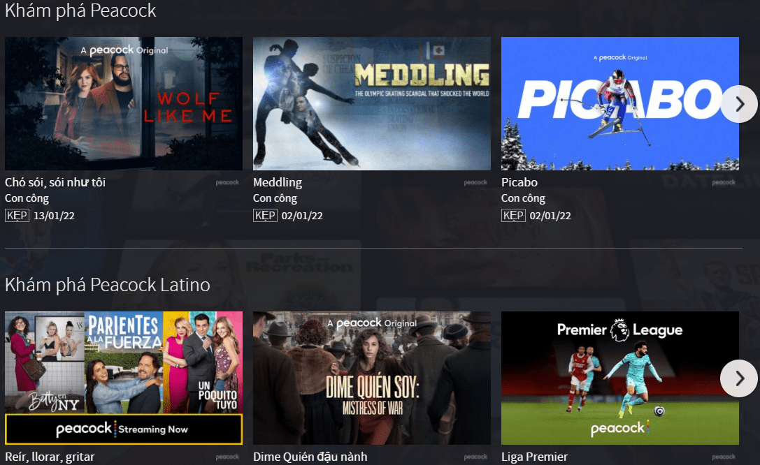 Tài khoản Peacock TV Premium Plus Giá rẻ chỉ từ 66k/tháng