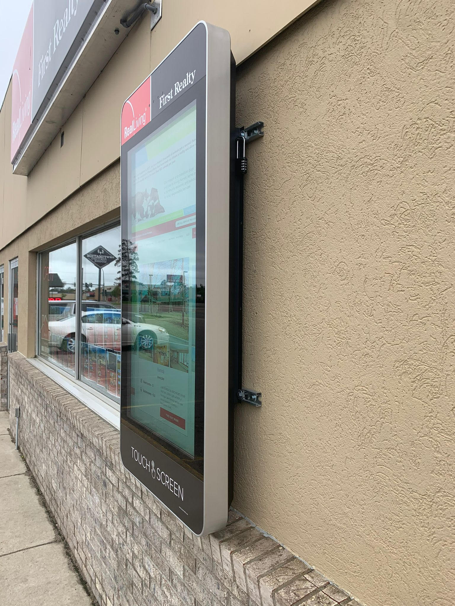 Property Listings Screen Installed At Real Living First Realty
