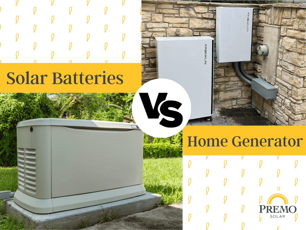 Solar Battery vs Generator Which Is Best? Premo Solar CA