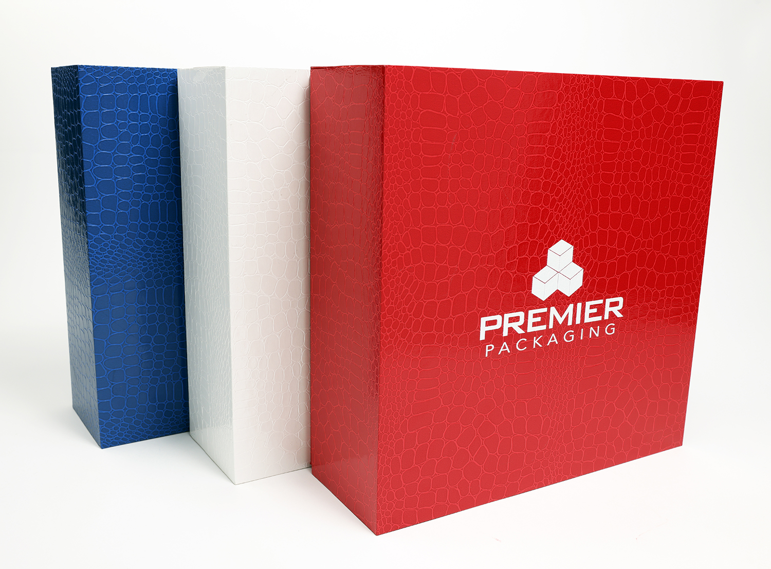 Red White and Blue Boxes Premier Packaging
