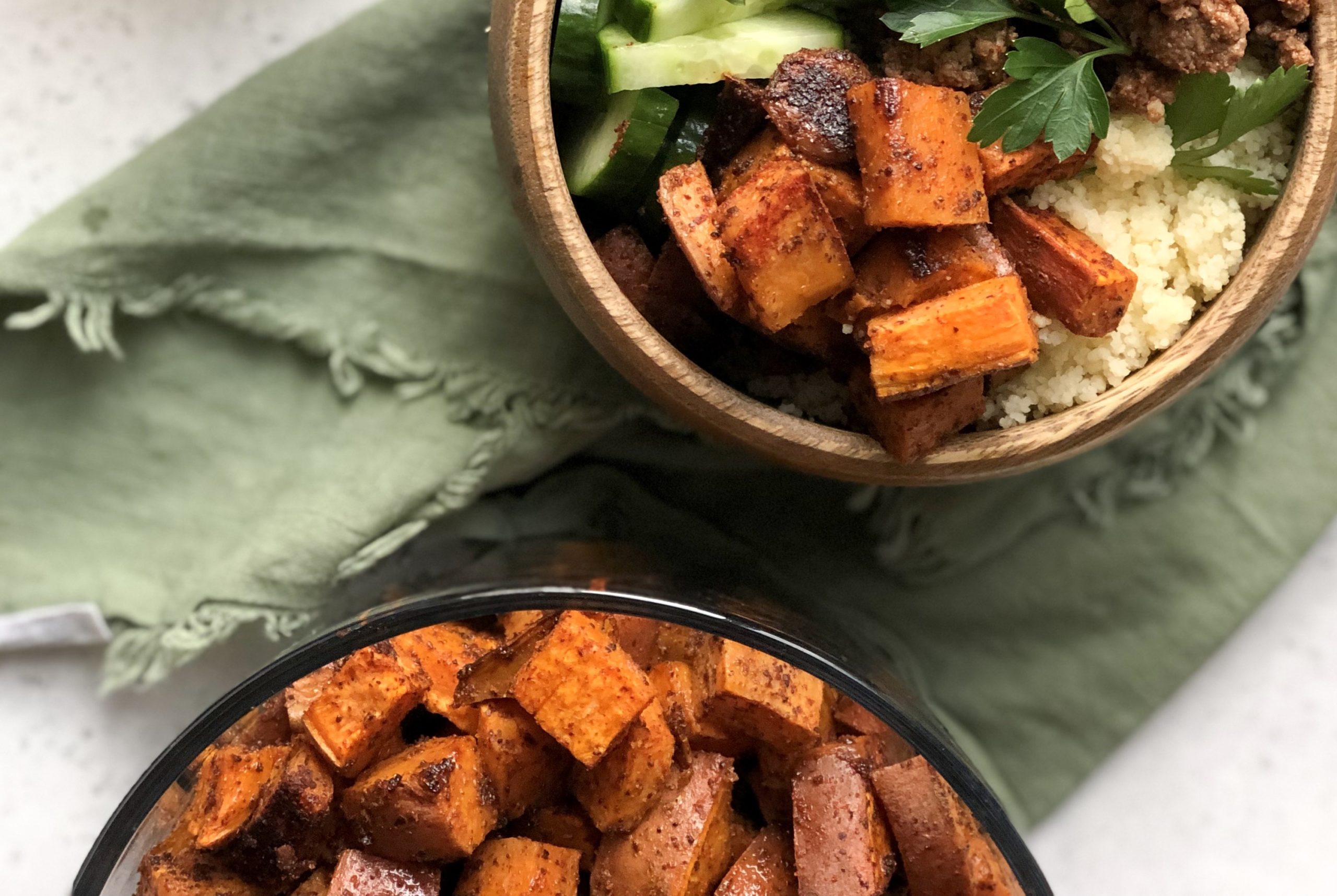 Sumac Sweet Potatoes Prep + Rally
