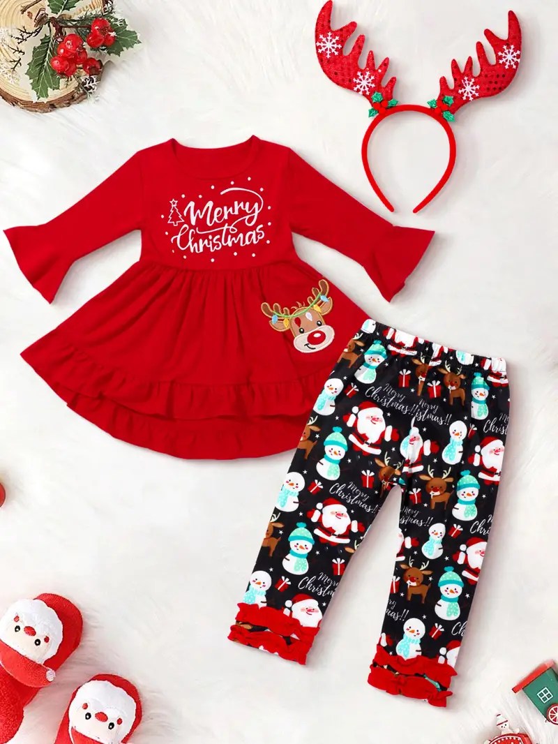 41 Irresistible Toddler Girl Christmas Outfits She Needs This Holiday