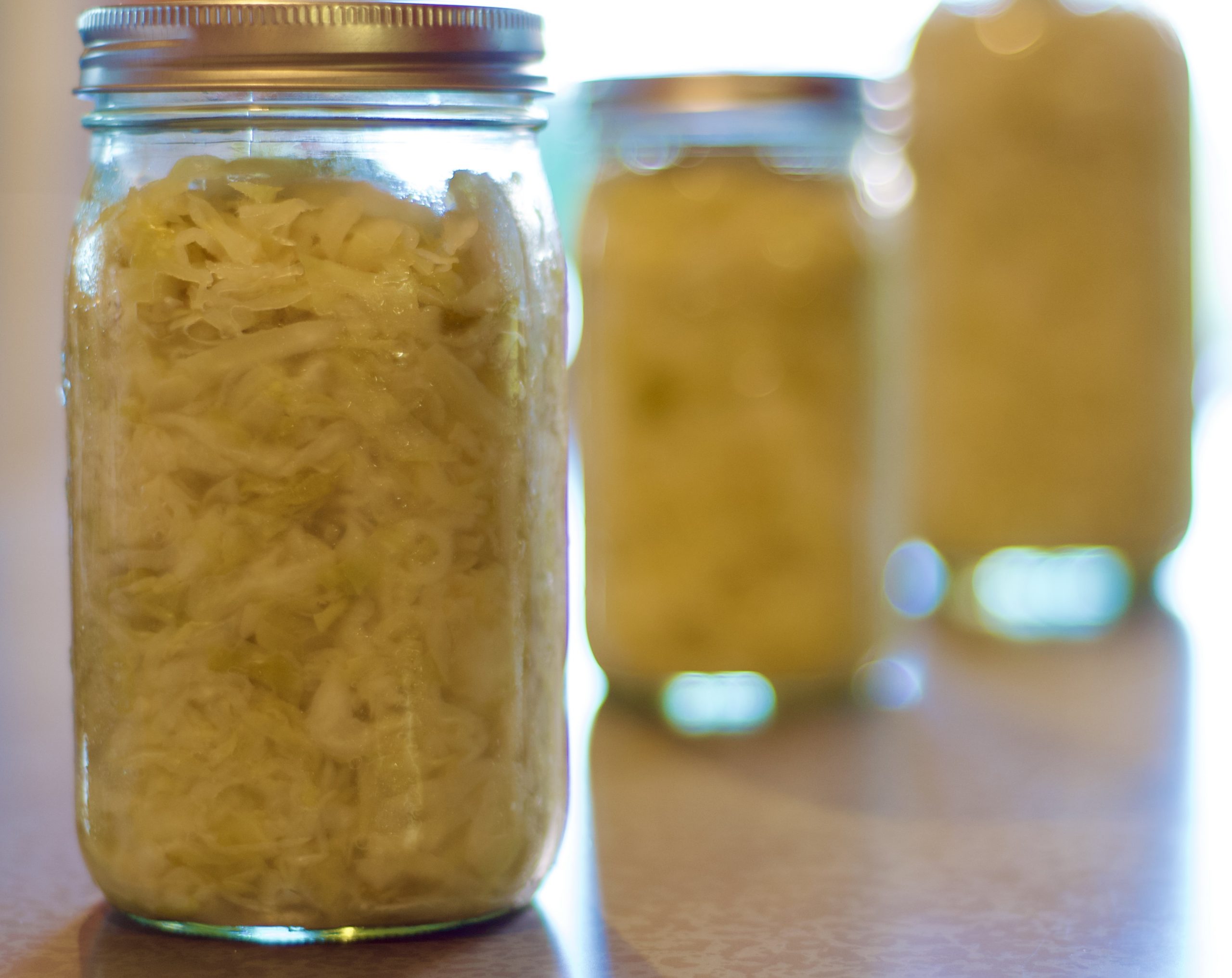 Two Ingredient Fermented Cabbage / Sauerkraut Prepare and Serve