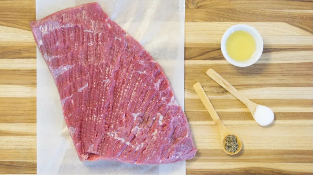 Sous Vide Flank Steak Prepare and Serve