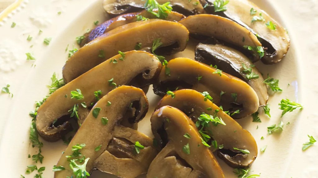 Simple Air Fried Portobello Mushrooms Prepare and Serve
